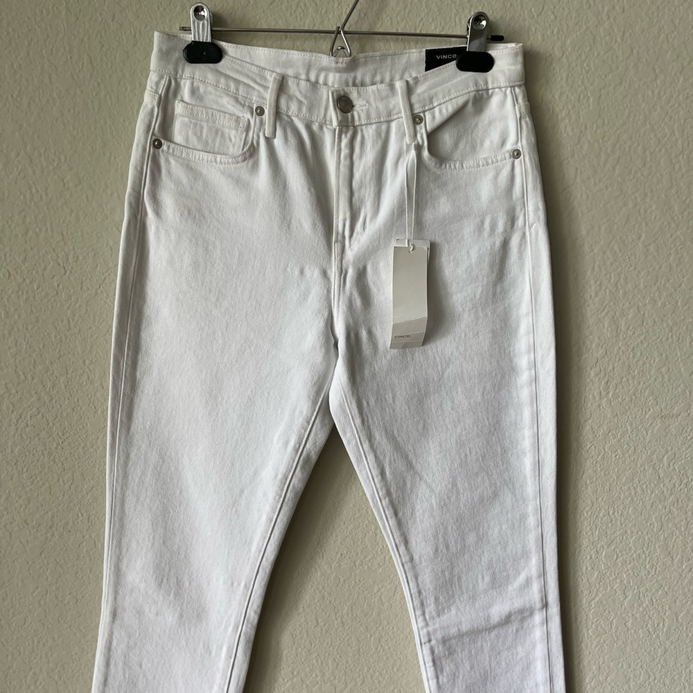 Vince-White Denim, cropped skinny